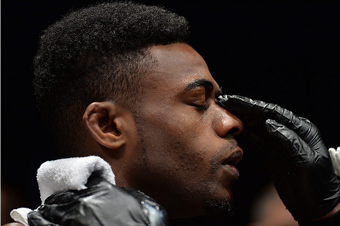 LAS VEGAS, NEVADA - DECEMBER 10: Aljamain Sterling at the UFC Prep Point before his bantamweight bout against Johnny Eduardo during the UFC Fight Night event at The Chelsea at the Cosmopolitan of Las Vegas on December 10, 2015 in Las Vegas, Nevada. (Pho