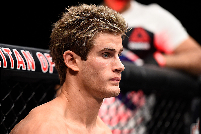 LAS VEGAS, NEVADA - DECEMBER 10: Sage Northcutt before his lightweight bout against Cody Pfister during the UFC Fight Night event at The Chelsea at the Cosmopolitan of Las Vegas on December 10, 2015 in Las Vegas, Nevada. (Photo by Jeff Bottari/Zuffa LLC