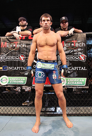 JARAGUA DO SUL, BRAZIL - MAY 18: Luke Rockhold stands in his corner before his middleweight bout against Vitor Belfort during the UFC on FX event on May 18, 2013 at Arena Jaragua in Jaragua do Sul, Santa Catarina, Brazil. (Photo by Josh Hedges/Zuffa LLC/Z