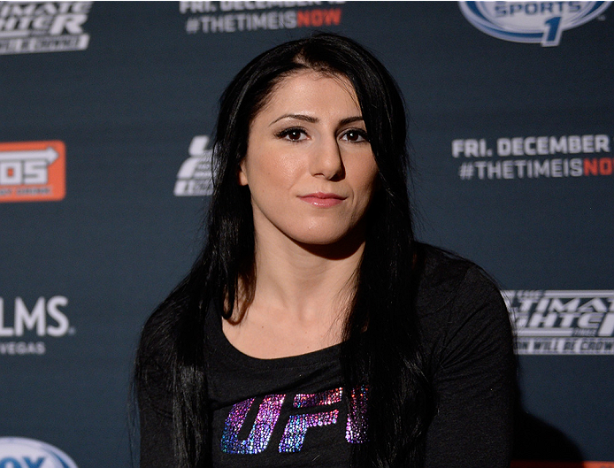 LAS VEGAS, NEVADA - DECEMBER 10: Randa Markos speaks with the media during The Ultimate Fighter Finale Ultimate Media Day at the Palms Casino Resort on December 10, 2014 in Las Vegas, Nevada. (Photo by Brandon Magnus/Zuffa LLC/Zuffa LLC via Getty Images)