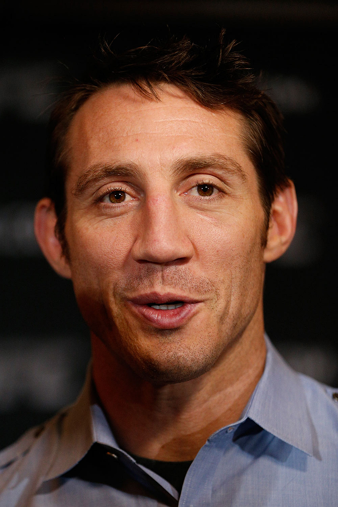 QUEBEC CITY, CANADA - APRIL 14: Tim Kennedy interacts with media during the UFC Ultimate Media Day at the TRYP Quebec Hotel on April 14, 2014 in Quebec City, Quebec, Canada. (Photo by Josh Hedges/Zuffa LLC/Zuffa LLC via Getty Images)