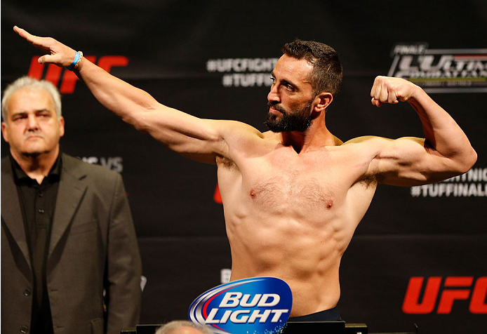 QUEBEC CITY, CANADA - APRIL 15: Vik Grujic weighs in during the TUF Nations Finale weigh-in at Colisee Pepsi on April 15, 2014 in Quebec City, Quebec, Canada. (Photo by Josh Hedges/Zuffa LLC/Zuffa LLC via Getty Images)