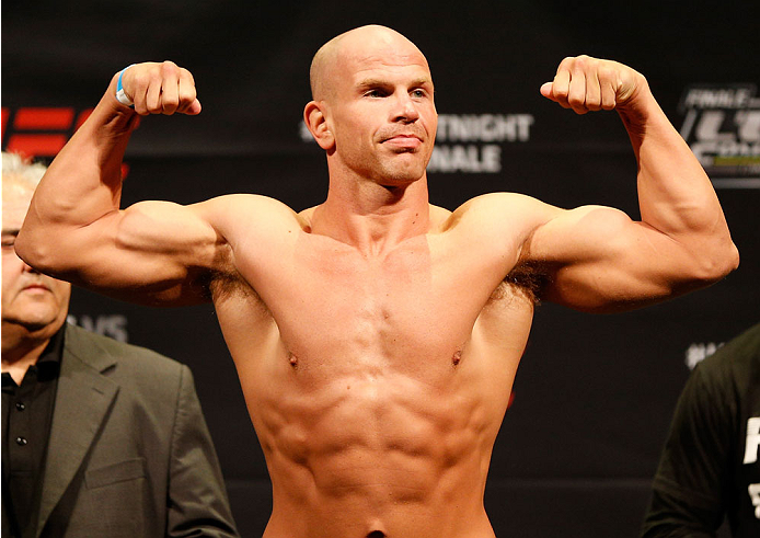 QUEBEC CITY, CANADA - APRIL 15: Ryan Jimmo weighs in during the TUF Nations Finale weigh-in at Colisee Pepsi on April 15, 2014 in Quebec City, Quebec, Canada. (Photo by Josh Hedges/Zuffa LLC/Zuffa LLC via Getty Images)