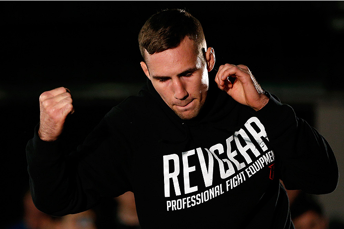 VANCOUVER, CANADA - JUNE 12: Rory MacDonald holds an open training session for media at the EA Sports Capture Lab on June 12, 2014 in Vancouver, British Columbia, Canada. (Photo by Josh Hedges/Zuffa LLC/Zuffa LLC via Getty Images)