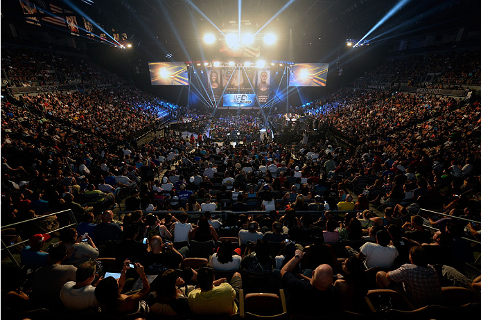 LAS VEGAS, NV - JULY 4: A general view during the UFC 175 weigh-in inside the Mandalay Bay Events Center on July 4, 2014 in Las Vegas, Nevada. (Photo by Jeff Bottari/Zuffa LLC/Zuffa LLC via Getty Images)
