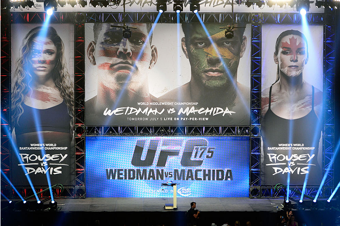 LAS VEGAS, NV - JULY 4: A general view during the UFC 175 weigh-in inside the Mandalay Bay Events Center on July 4, 2014 in Las Vegas, Nevada. (Photo by Jeff Bottari/Zuffa LLC/Zuffa LLC via Getty Images)