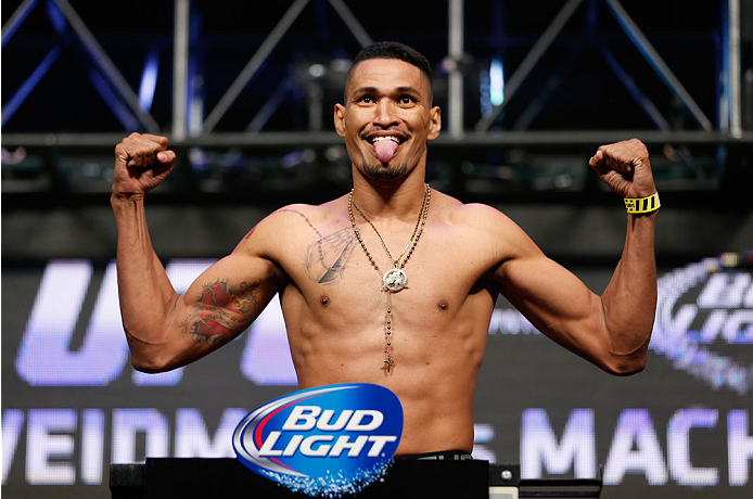 LAS VEGAS, NV - JULY 04: Ildemar Alcantara weighs in during the UFC 175 weigh-in inside the Mandalay Bay Events Center on July 4, 2014 in Las Vegas, Nevada. (Photo by Josh Hedges/Zuffa LLC/Zuffa LLC via Getty Images)
