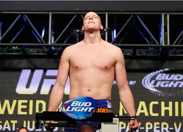 LAS VEGAS, NV - JULY 04: Steven Struve weighs in during the UFC 175 weigh-in inside the Mandalay Bay Events Center on July 4, 2014 in Las Vegas, Nevada. (Photo by Josh Hedges/Zuffa LLC/Zuffa LLC via Getty Images)