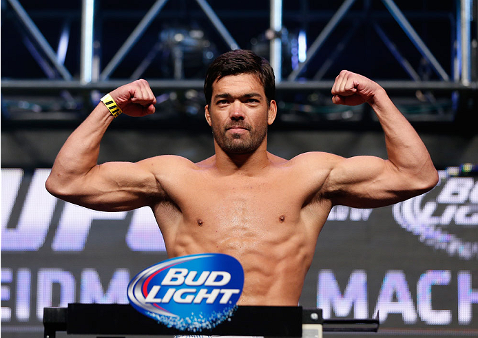 LAS VEGAS, NV - JULY 04: Lyoto Machida weighs in during the UFC 175 weigh-in inside the Mandalay Bay Events Center on July 4, 2014 in Las Vegas, Nevada. (Photo by Josh Hedges/Zuffa LLC/Zuffa LLC via Getty Images)