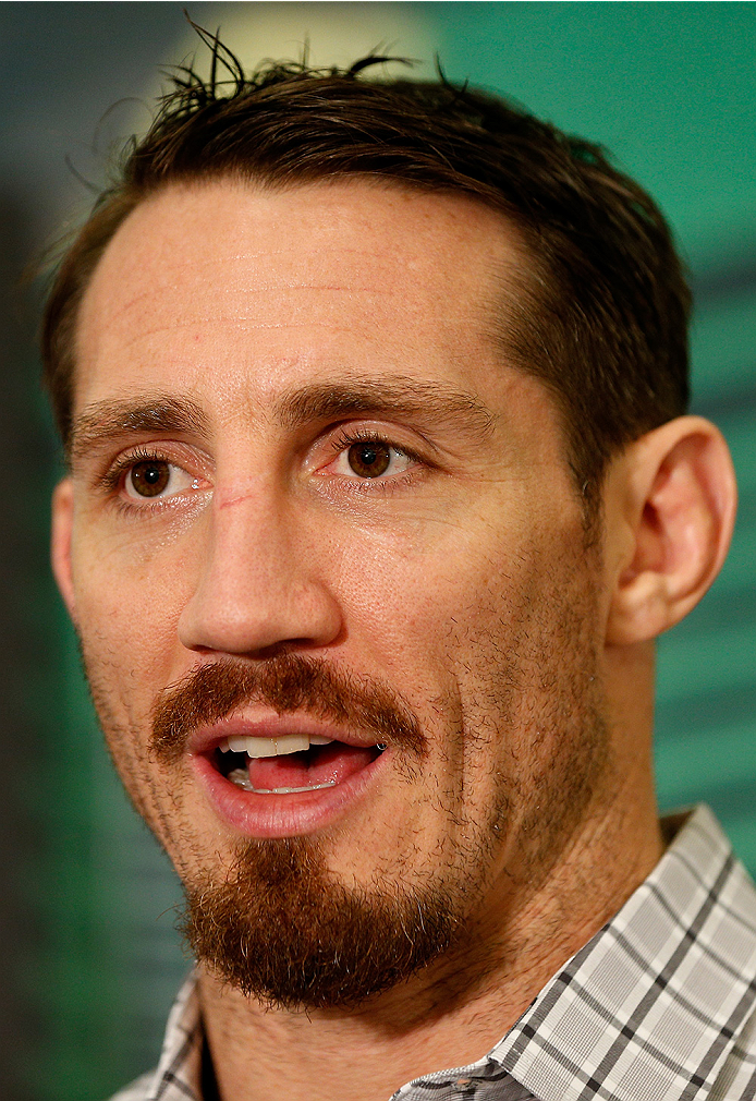 LAS VEGAS, NV - SEPTEMBER 25: Tim Kennedy interacts with media during the UFC 178 Ultimate Media Day at the MGM Grand Hotel/Casino on September 25, 2014 in Las Vegas, Nevada. (Photo by Josh Hedges/Zuffa LLC/Zuffa LLC via Getty Images)