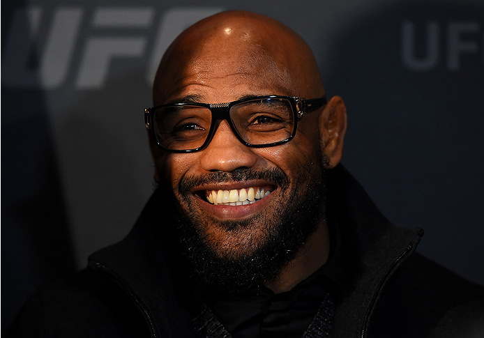 LAS VEGAS, NV - DECEMBER 09: Yoel Romero of Cuba interacts with media during the UFC Ultimate Media Day at MGM Grand Hotel & Casino on December 9, 2015 in Las Vegas, Nevada. (Photo by Josh Hedges/Zuffa LLC/Zuffa LLC via Getty Images)