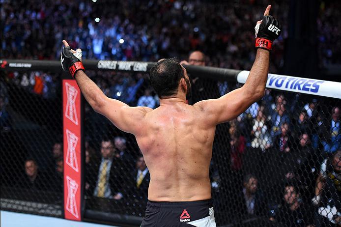 CURITIBA, BRAZIL - MAY 14: Antonio Rogerio Nogueira of Brazil celebrates after defeating Patrick Cummins in their light heavyweight bout during the UFC 198 event at Arena da Baixada stadium on May 14, 2016 in Curitiba, Parana, Brazil. (Photo by Josh Hed