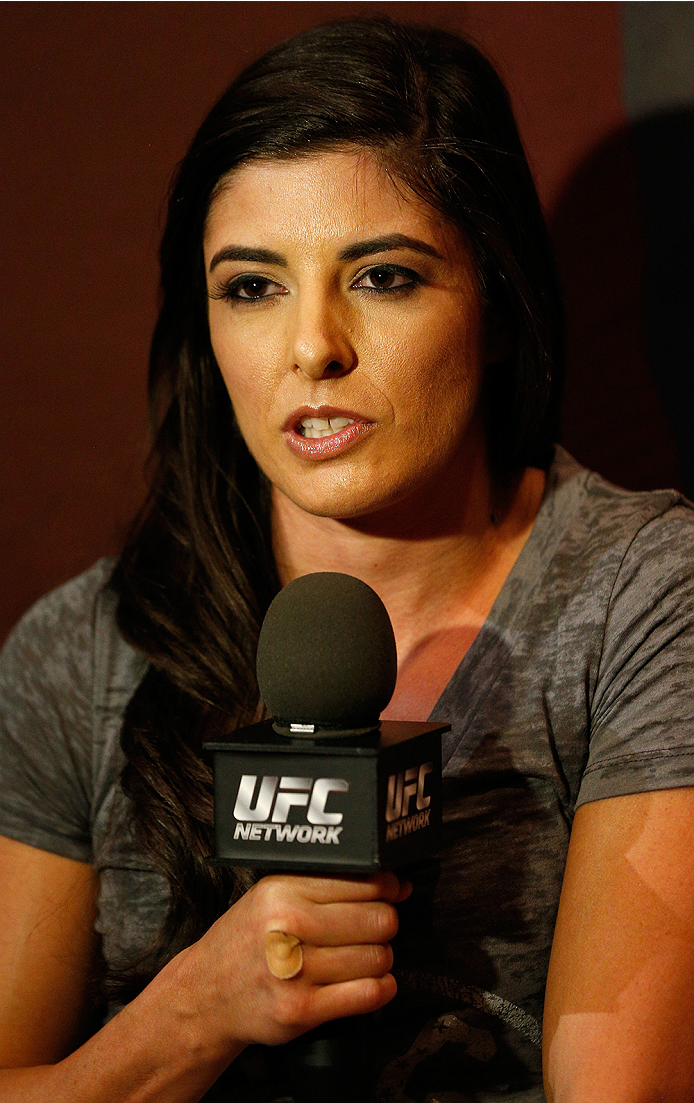 LAS VEGAS, NV - JULY 03: The Ultimate Fighter season 20 fighter Alex Chambers interacts with media during the UFC Ultimate Media Day at the Mandalay Bay Resort and Casino on July 3, 2014 in Las Vegas, Nevada. (Photo by Josh Hedges/Zuffa LLC/Zuffa LLC vi