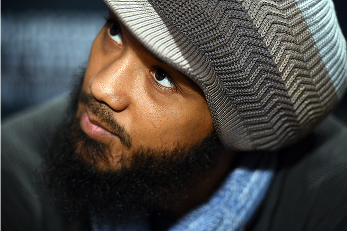 BOSTON, MA - JANUARY 16: UFC lightweight Benson 'Smooth' Henderson interacts with media at Faneuil Hall on January 16, 2015 in Boston, Massachusetts. (Photo by Jeff Bottari/Zuffa LLC/Zuffa LLC via Getty Images)