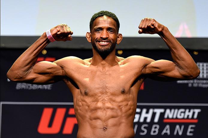 BRISBANE, AUSTRALIA - MARCH 19: Neil Magny weighs in during the UFC Fight Night weigh-in at the Brisbane Entertainment Centre on March 19, 2016 in Brisbane, Australia. (Photo by Josh Hedges/Zuffa LLC/Zuffa LLC via Getty Images)