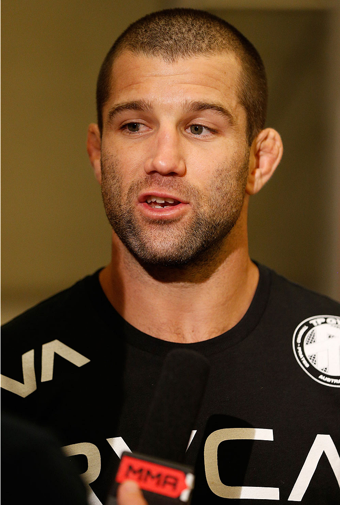 BRISBANE, AUSTRALIA - DECEMBER 05: Richie Vaculik interacts with media during the UFC Ultimate Media Day at the Brisbane Marriott Hotel on December 5, 2013 in Brisbane, Australia. (Photo by Josh Hedges/Zuffa LLC/Zuffa LLC via Getty Images)