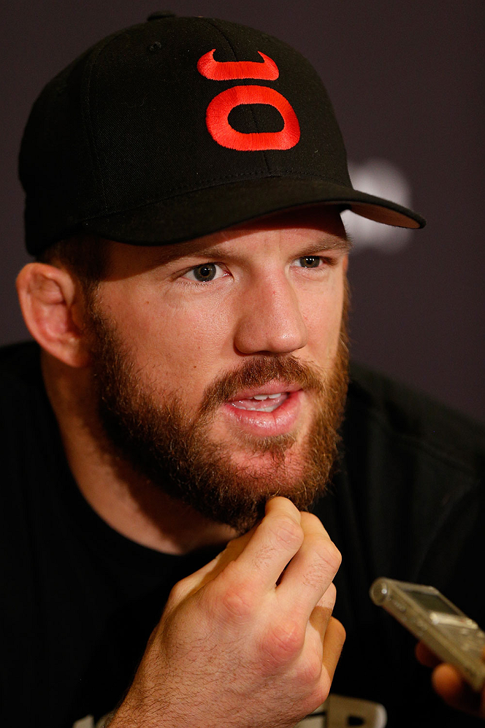 BRISBANE, AUSTRALIA - DECEMBER 05: Ryan Bader interacts with media during the UFC Ultimate Media Day at the Brisbane Marriott Hotel on December 5, 2013 in Brisbane, Australia. (Photo by Josh Hedges/Zuffa LLC/Zuffa LLC via Getty Images)