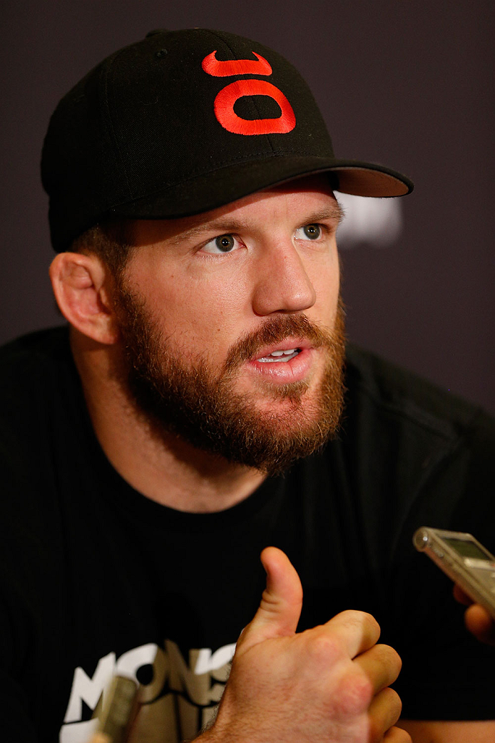BRISBANE, AUSTRALIA - DECEMBER 05: Ryan Bader interacts with media during the UFC Ultimate Media Day at the Brisbane Marriott Hotel on December 5, 2013 in Brisbane, Australia. (Photo by Josh Hedges/Zuffa LLC/Zuffa LLC via Getty Images)
