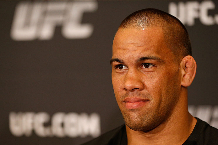 BRISBANE, AUSTRALIA - DECEMBER 05: James Te Huna interacts with media during the UFC Ultimate Media Day at the Brisbane Marriott Hotel on December 5, 2013 in Brisbane, Australia. (Photo by Josh Hedges/Zuffa LLC/Zuffa LLC via Getty Images)