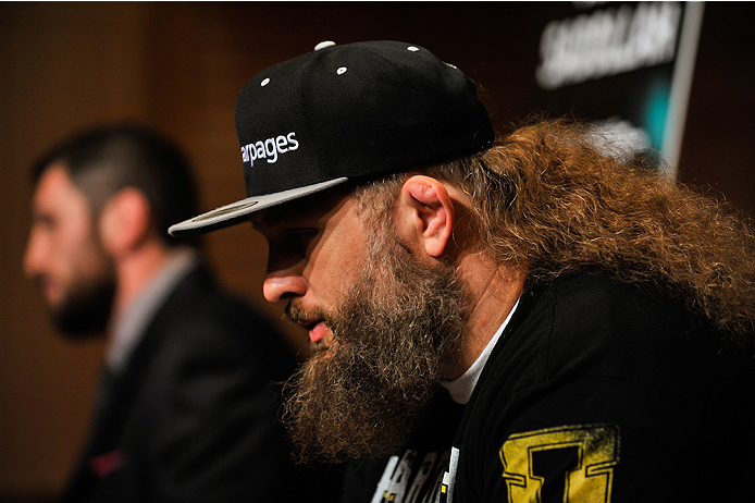 TOKYO, JAPAN - SEPTEMBER 17: Roy Nelson interacts with media during the UFC Ultimate Media Day at the Hilton Tokyo on September 17, 2014 in Tokyo, Japan. (Photo by Keith Tsuji/Zuffa LLC/Zuffa LLC via Getty Images)