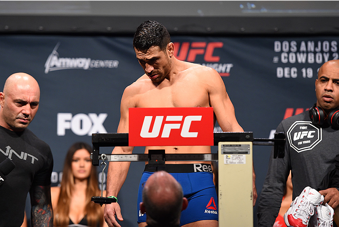 ORLANDO, FL - DECEMBER 18: Danny Castillo weighs in during the UFC weigh-in at the Orange County Convention Center on December 18, 2015 in Orlando, Florida. (Photo by Josh Hedges/Zuffa LLC/Zuffa LLC via Getty Images)