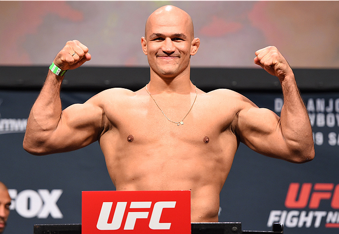 ORLANDO, FL - DECEMBER 18: Junior dos Santos of Brazil weighs in during the UFC weigh-in at the Orange County Convention Center on December 18, 2015 in Orlando, Florida. (Photo by Josh Hedges/Zuffa LLC/Zuffa LLC via Getty Images)