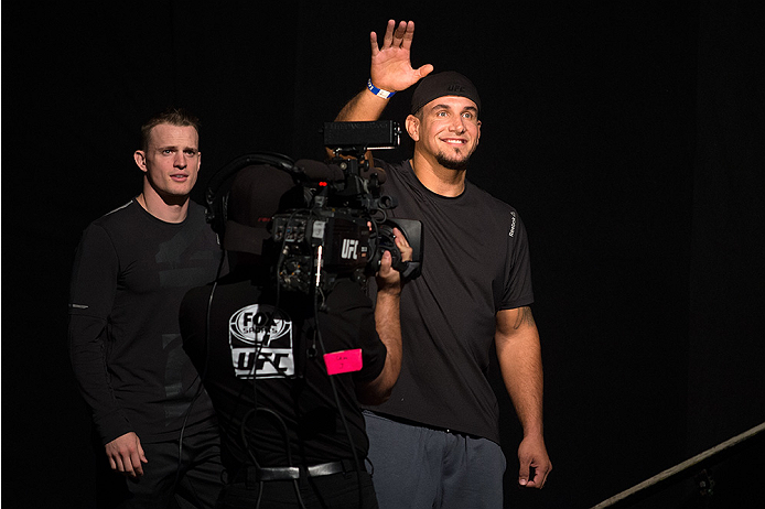 SAN DIEGO, CA - JULY 14: Frank Mir walks to the scale during the UFC weigh-in at the Valley View Casino Center on July 14, 2015 in San Diego, California. (Photo by Jeff Bottari/Zuffa LLC/Zuffa LLC via Getty Images)