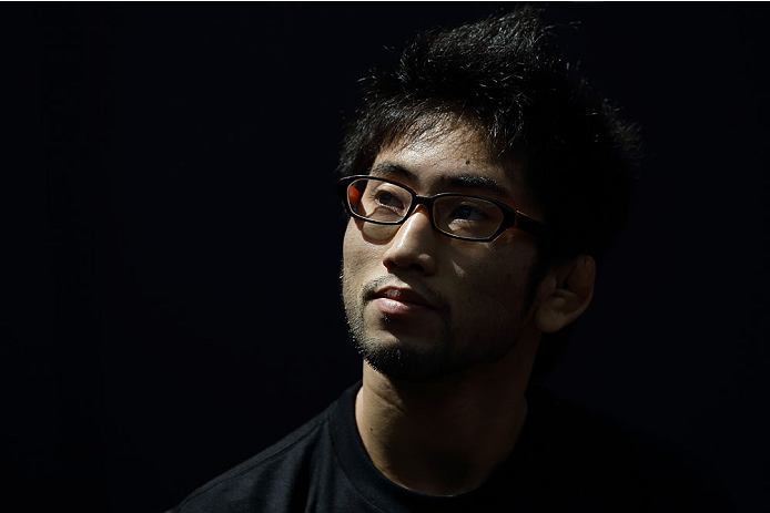 SINGAPORE - JANUARY 02: Shunichi Shimizu attends the UFC Fight Night Singapore Ultimate Media Day at the Skating Rink at The Shoppes at Marina Bay Sand on January 2, 2014 in Singapore. (Photo by Suhaimi Abdullah/Zuffa LLC)
