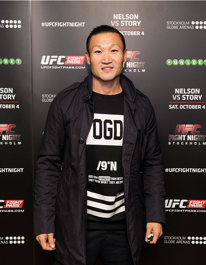 STOCKHOLM, SWEDEN - OCTOBER 4: Swedish personal trainer Maerten Nyln at the UFC Fight Night at the Globe Arena on October 4, 2014 in Stockholm, Sweden. (Photo by Joel Marklund/Zuffa LLC via Getty Images)