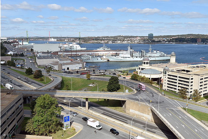 HALIFAX, NS - OCTOBER 2: A general view of the harbor during the UFC Fight Night Ultimate Media Day on October 2, 2014 in Halifax, Nova Scotia, Canada. (Photo by Jeff Bottari/Zuffa LLC/Zuffa LLC via Getty Images)
