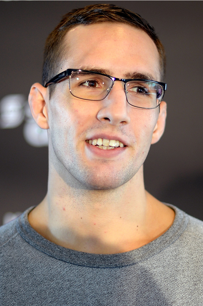 HALIFAX, NS - OCTOBER 2: Rory MacDonald of Canada speaks to the media during the UFC Fight Night Ultimate Media Day on October 2, 2014 in Halifax, Nova Scotia, Canada. (Photo by Jeff Bottari/Zuffa LLC/Zuffa LLC via Getty Images)