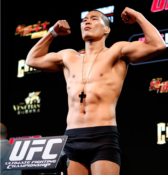MACAU - FEBRUARY 28: Yui Chul Nam during the UFC weigh-in event at the Venetian Macau on February 28, 2014 in Macau. (Photo by Mitch Viquez/Zuffa LLC/Zuffa LLC via Getty Images)