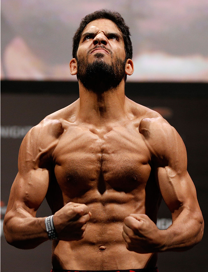 NATAL, BRAZIL - MARCH 22: Noad Lahat weighs in during the UFC weigh-in at Ginasio Nelio Dias on March 22, 2014 in Natal, Brazil. (Photo by Josh Hedges/Zuffa LLC/Zuffa LLC via Getty Images)