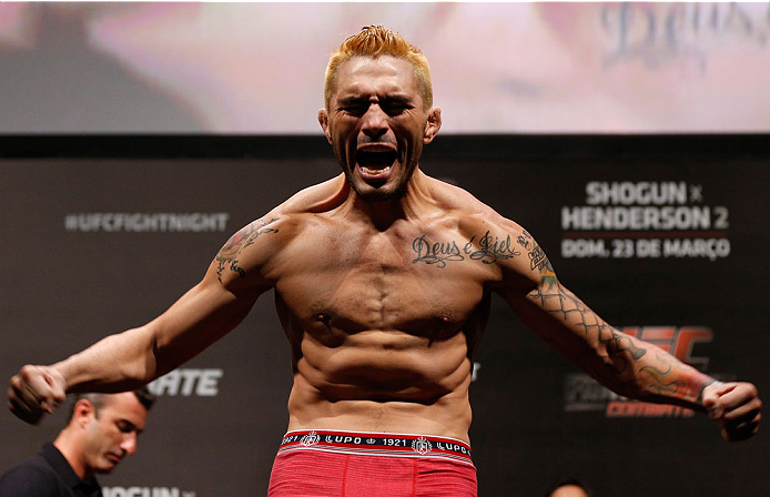 NATAL, BRAZIL - MARCH 22: Rony "Jason" Mariano-Bazzera weighs in during the UFC weigh-in at Ginasio Nelio Dias on March 22, 2014 in Natal, Brazil. (Photo by Josh Hedges/Zuffa LLC/Zuffa LLC via Getty Images)