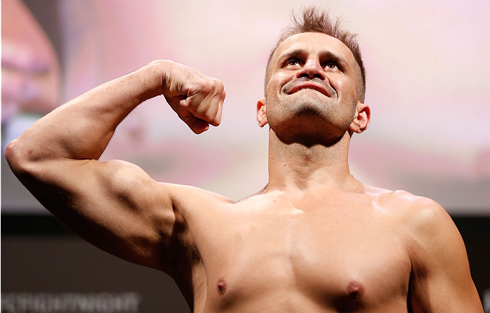 NATAL, BRAZIL - MARCH 22: Fabio Maldonado weighs in during the UFC weigh-in at Ginasio Nelio Dias on March 22, 2014 in Natal, Brazil. (Photo by Josh Hedges/Zuffa LLC/Zuffa LLC via Getty Images)