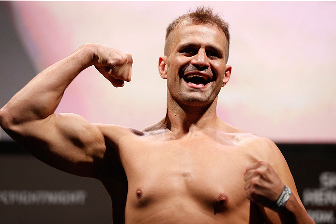 NATAL, BRAZIL - MARCH 22: Fabio Maldonado weighs in during the UFC weigh-in at Ginasio Nelio Dias on March 22, 2014 in Natal, Brazil. (Photo by Josh Hedges/Zuffa LLC/Zuffa LLC via Getty Images)