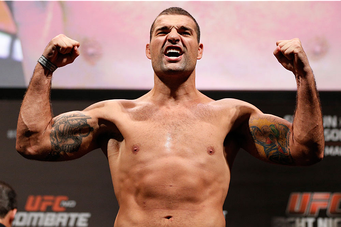 NATAL, BRAZIL - MARCH 22: Mauricio "Shogun" Rua weighs in during the UFC weigh-in at Ginasio Nelio Dias on March 22, 2014 in Natal, Brazil. (Photo by Josh Hedges/Zuffa LLC/Zuffa LLC via Getty Images)