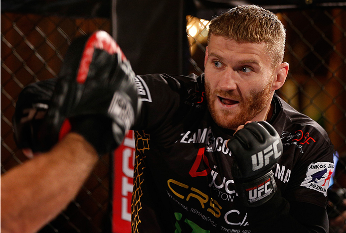 STOCKHOLM, SWEDEN - OCTOBER 01: Jan Blachowicz of Poland holds an open training session for media and fans at the Grand Hotel on October 1, 2014 in Stockholm, Sweden. (Photo by Josh Hedges/Zuffa LLC/Zuffa LLC via Getty Images)