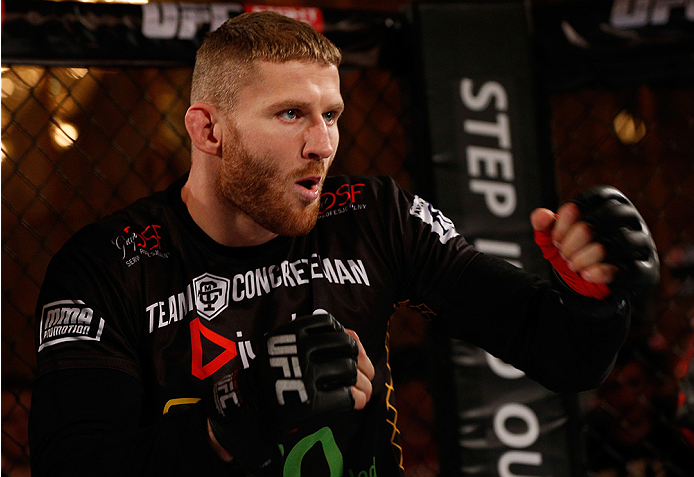 STOCKHOLM, SWEDEN - OCTOBER 01: Jan Blachowicz of Poland holds an open training session for media and fans at the Grand Hotel on October 1, 2014 in Stockholm, Sweden. (Photo by Josh Hedges/Zuffa LLC/Zuffa LLC via Getty Images)