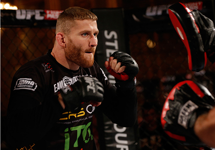 STOCKHOLM, SWEDEN - OCTOBER 01: Jan Blachowicz of Poland holds an open training session for media and fans at the Grand Hotel on October 1, 2014 in Stockholm, Sweden. (Photo by Josh Hedges/Zuffa LLC/Zuffa LLC via Getty Images)