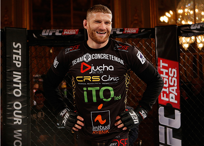 STOCKHOLM, SWEDEN - OCTOBER 01: Jan Blachowicz of Poland holds an open training session for media and fans at the Grand Hotel on October 1, 2014 in Stockholm, Sweden. (Photo by Josh Hedges/Zuffa LLC/Zuffa LLC via Getty Images)