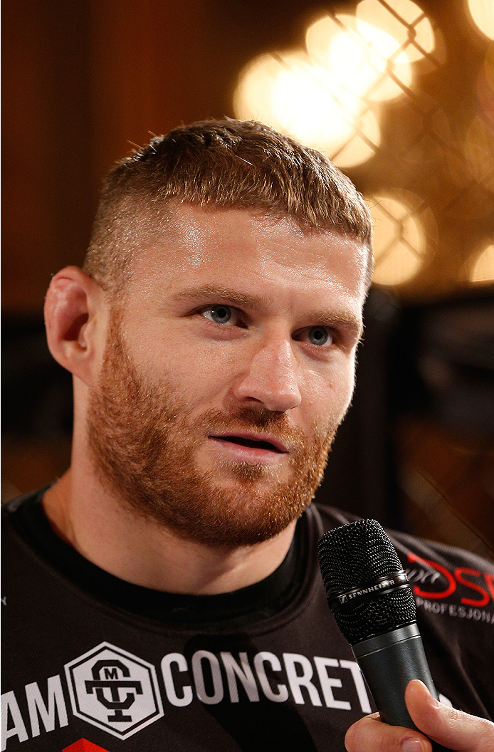 STOCKHOLM, SWEDEN - OCTOBER 01: Jan Blachowicz of Poland holds an open training session for media and fans at the Grand Hotel on October 1, 2014 in Stockholm, Sweden. (Photo by Josh Hedges/Zuffa LLC/Zuffa LLC via Getty Images)