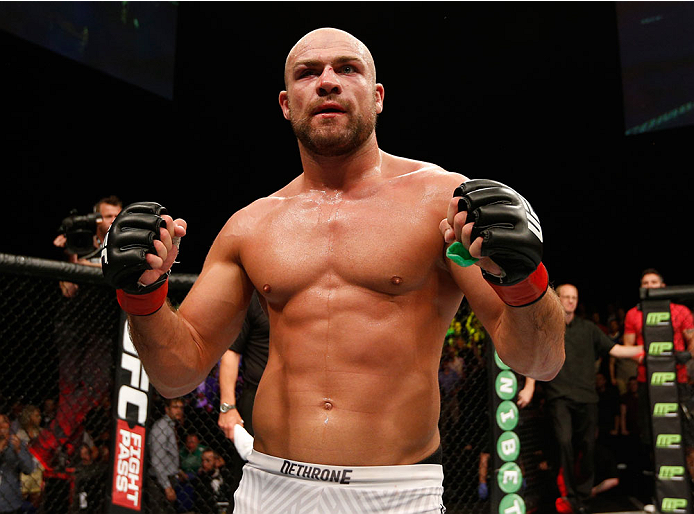 DUBLIN, IRELAND - JULY 19: Cathal Pendred celebrates after his submission victory over Mike King in their middleweight bout during the UFC Fight Night event at The O2 Dublin on July 19, 2014 in Dublin, Ireland. (Photo by Josh Hedges/Zuffa LLC/Zuffa LLC