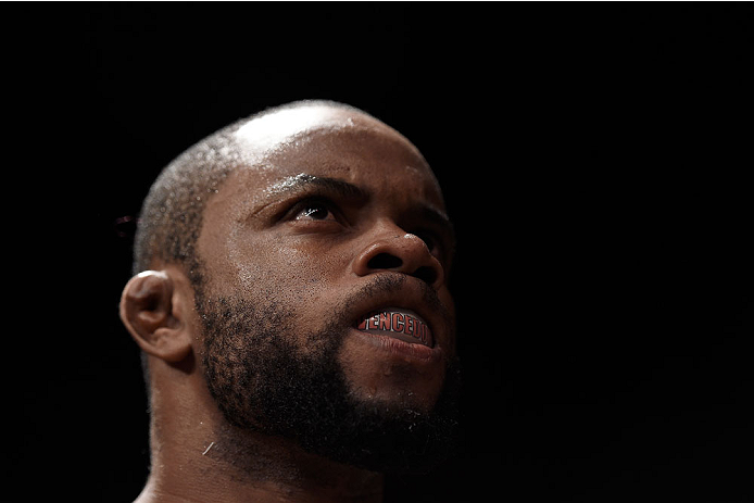 GOIANIA, BRAZIL - MAY 30: Wendell Oliveira looks on prior to his welterweight UFC bout against Darren Till of England during the UFC Fight Night event at Arena Goiania on May 30, 2015 in Goiania. (Photo by Buda Mendes/Zuffa LLC/Zuffa LLC via Getty Image