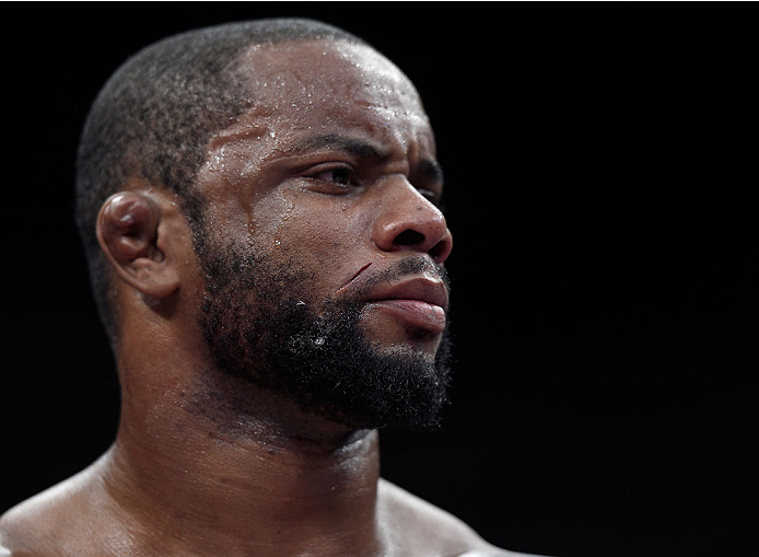 GOIANIA, BRAZIL - MAY 30: Wendell Oliveira looks on prior to his welterweight UFC bout against Darren Till of England during the UFC Fight Night event at Arena Goiania on May 30, 2015 in Goiania. (Photo by Buda Mendes/Zuffa LLC/Zuffa LLC via Getty Image