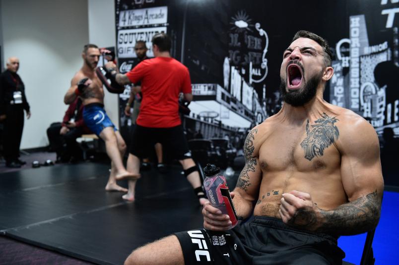 LAS VEGAS, NV - JULY 07: Mike Perry backstage during the UFC 226 event inside T-Mobile Arena on July 7, 2018 in Las Vegas, Nevada. (Photo by Mike Roach/Zuffa LLC via Getty Images)