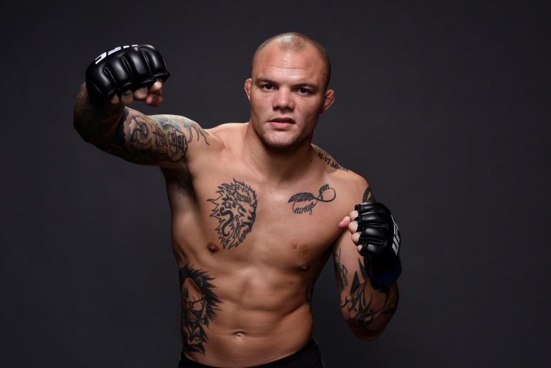 CHICAGO, ILLINOIS - JUNE 09: Anthony Smith poses for a post fight portrait backstage during the UFC 225 event at the United Center on June 9, 2018 in Chicago, Illinois. (Photo by Mike Roach/Zuffa LLC/Zuffa LLC via Getty Images)
