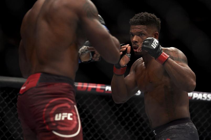 DALLAS, TX - SEPTEMBER 08: Charles Byrd fights Darren Stewart during the UFC 228 event at American Airlines Center on September 8, 2018 in Dallas, Texas. (Photo by Cooper Neill/Zuffa LLC/Zuffa LLC via Getty Images) Charles Byrd