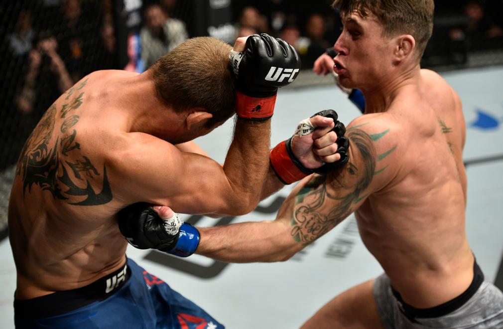 Darren Till punches Donald Cerrone at UFC Poland.