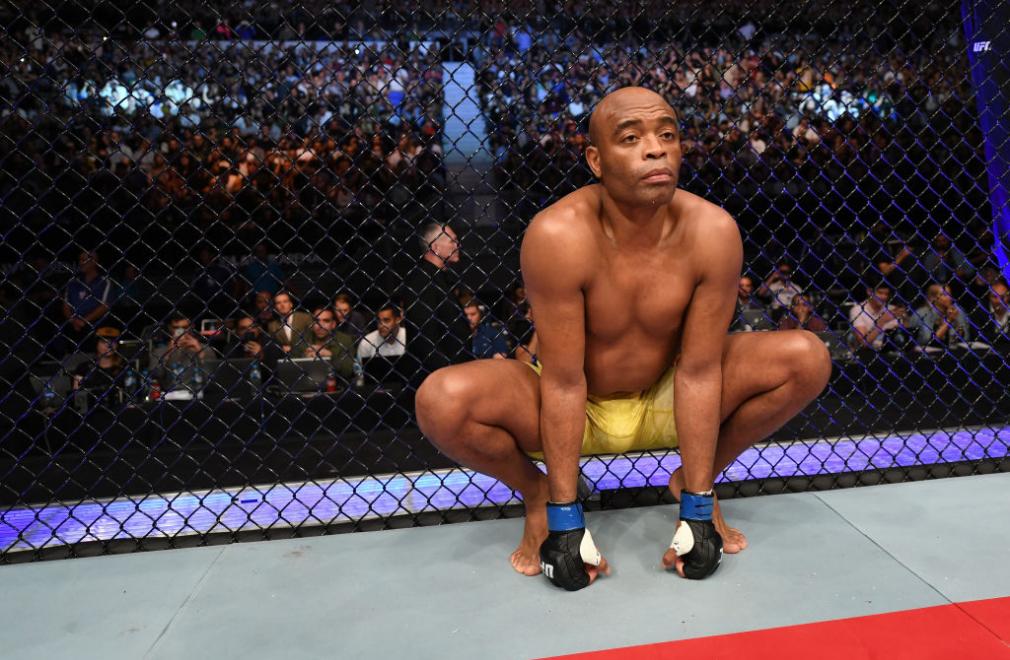 UFC 234 Anderson Silva right before his fight with Israel Adesanya